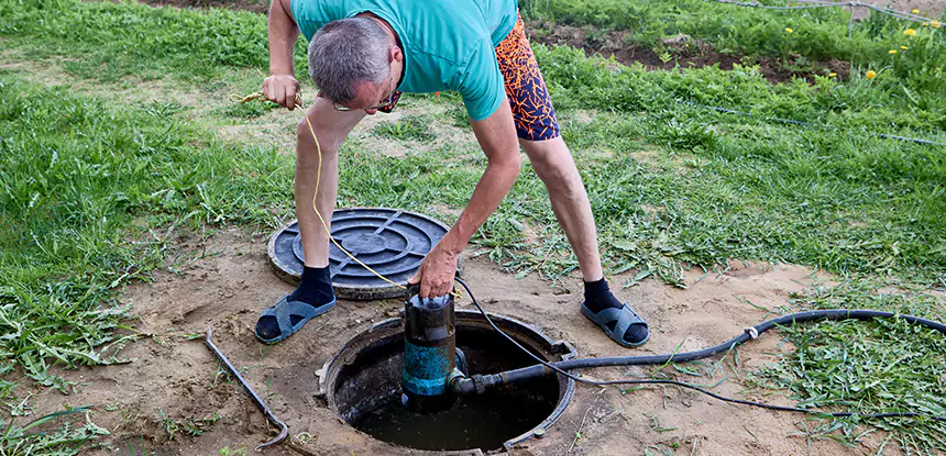 Outdoor Sewage Cleanup in Palmer Lake