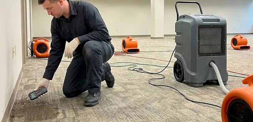 Drying Carpet Padding After Flood in Palmer Lake